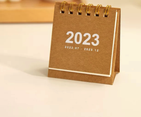 2023 Calendar Creative Simple Desktop Style Mini Desk Calendar Small Fresh Student Portable Note Calendar Book Decoration Calendar Handbook