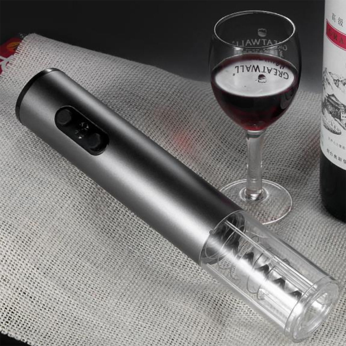 多功能迷你自動紅酒開瓶器Electric Wine Opener 電動紅酒開瓶器 3秒開瓶 自動開紅酒器 電池式葡萄全新多功能電動開瓶器-方便/便攜/耐用 電動紅酒開瓶器 3秒開瓶 智能開關