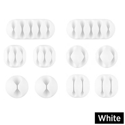 -1 set of 10 wire clip stickers multifunctional fixed wire clip acrylic adhesive wire organizer wire storage countertop wire holder