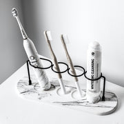 Diatomaceous Earth Toothbrush Holder Mat - Marble Pattern - Soap Dish for Electric Toothbrush, Toothbrush, and Toothpaste