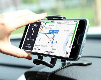 Car holder spring buckle mobile phone holder-black car mobile phone holder