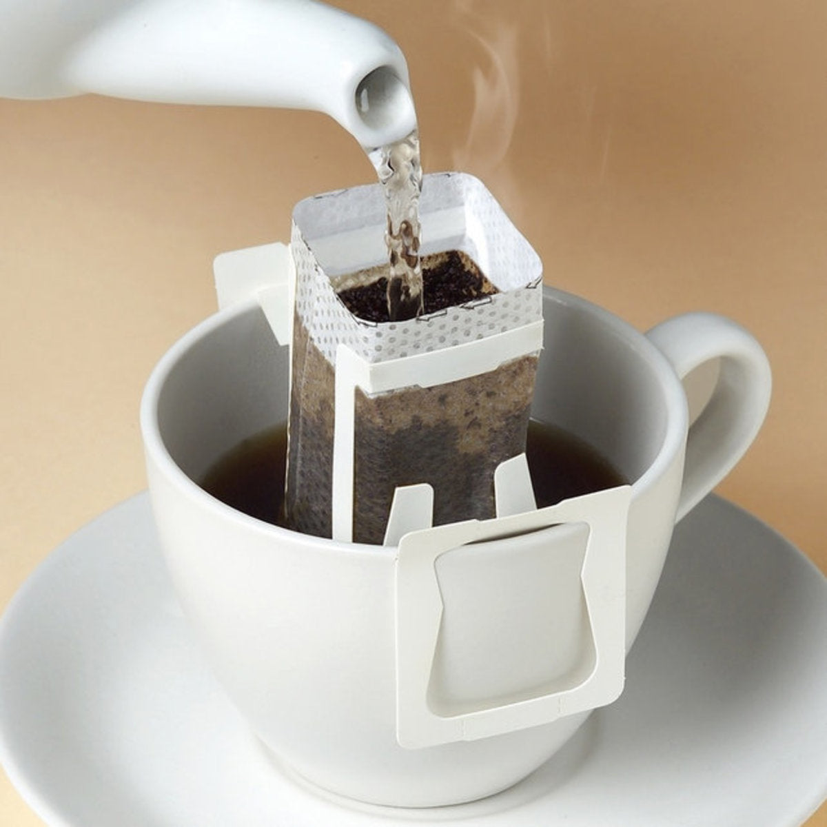(50个) 便携式咖啡过滤纸袋挂耳式滴咖啡袋一次性滴滤咖啡袋旅行野营家庭办公室的完美选择便携式咖啡机