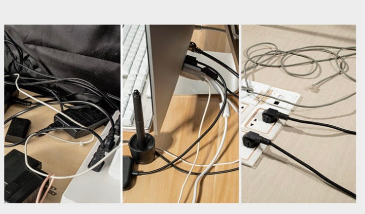 Kitchen cord winder, household appliance cord, soft cord storage and holder, winding cord shelf, plug organizer, cord clip, table and cord storage