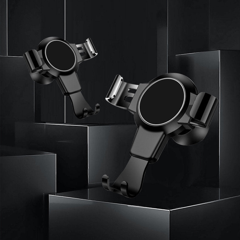 Gravity automatic mobile phone holder black phone air-conditioning position air vent position