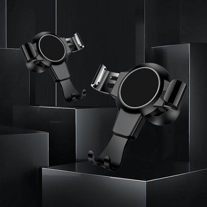 Gravity automatic mobile phone holder black phone air-conditioning position air vent position