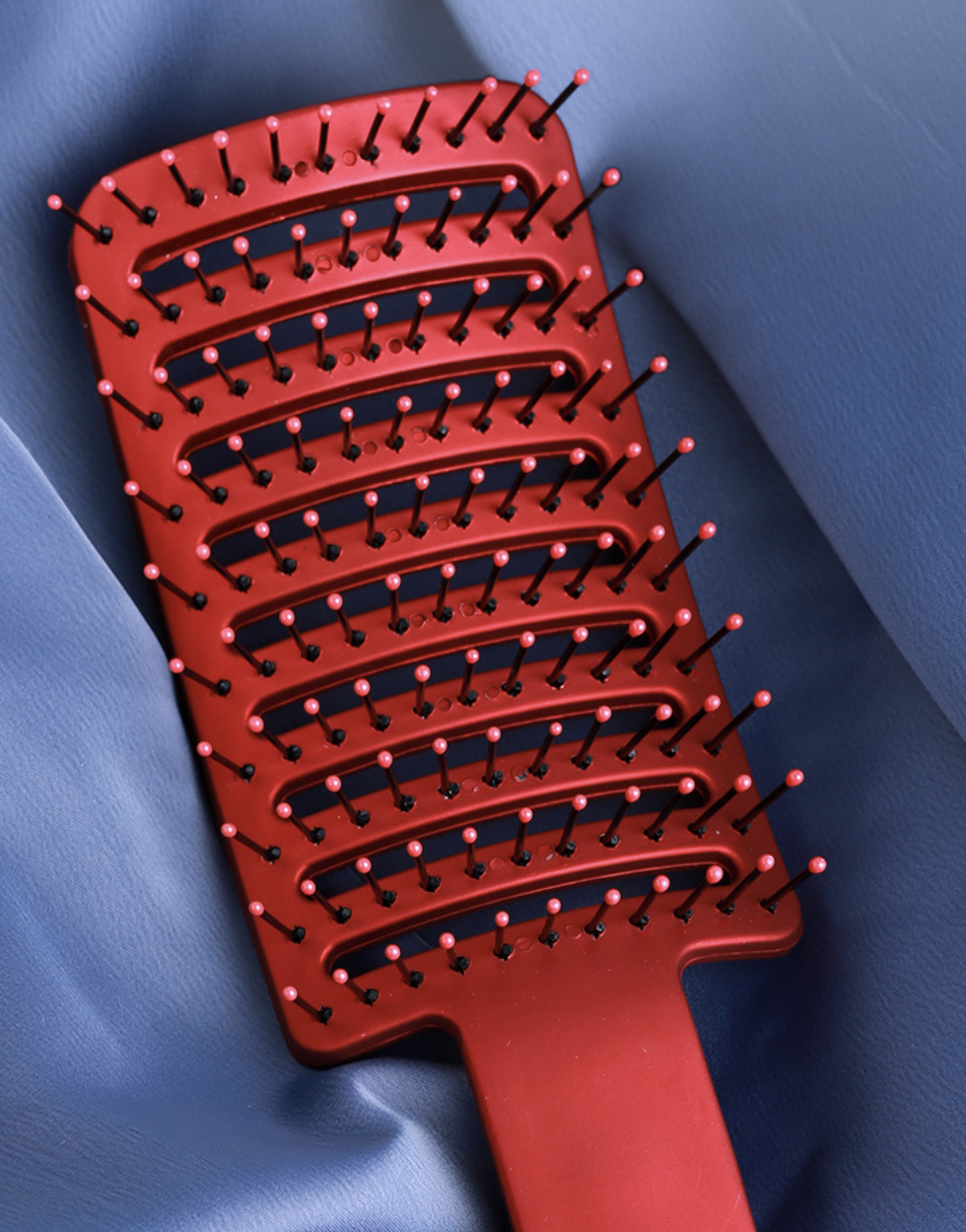 Dawan fluffy comb, big curved comb, fluffy hair comb, styling comb, curved wide-tooth curly hair rib comb, red hair accessories