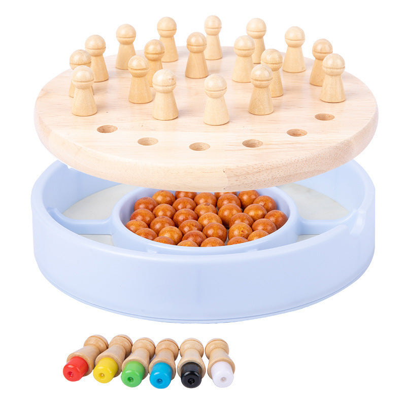 Dual-purpose wooden chess memory chess children's educational toys other chess pieces