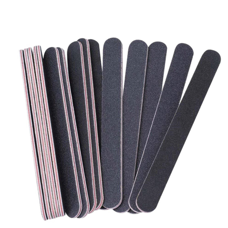 [Pack of 5] Manicure Double-sided Polishing Strips Black Nail File EVA Red Heart Scrubbing Strips Manicure Matte Rubbing Strips Nail File Nail