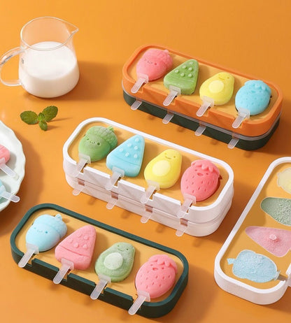Ice cream molds for home use to make creative popsicles, popsicles, ice cream, ice cubes, cheese sticks, food grade grinding tools, random colors