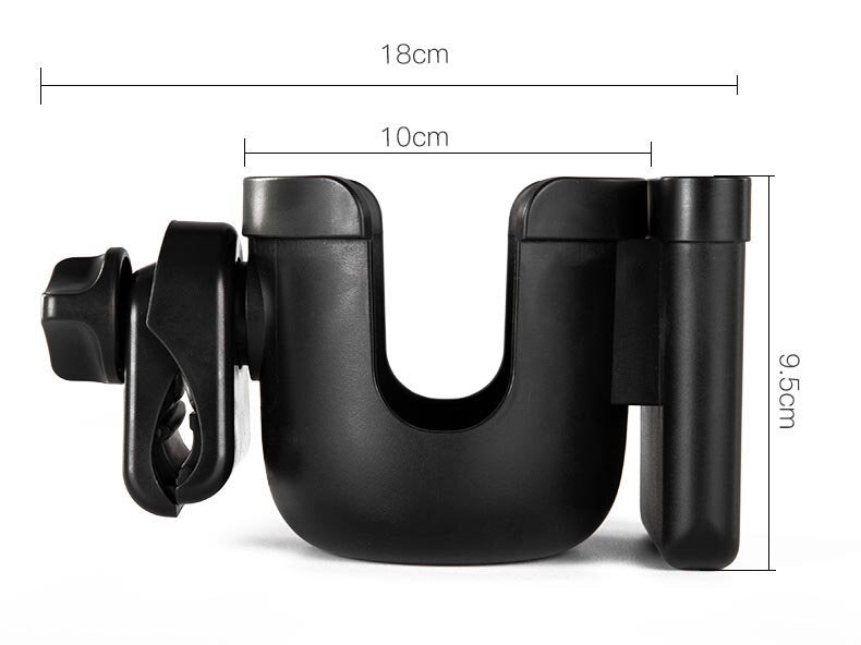 Baby universal stroller cup holder two-in-one stroller plastic cup holder mobile phone holder stroller cup holder cup holder bottle holder hook hanging decoration toy