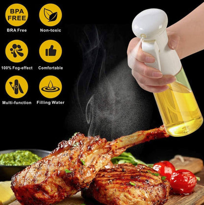 Upgraded air pressure oil spray bottle (essential for air fryers/oven/BBQ) Edible oil spray bottle Oil bottle BBQ oil pot Seasoning bottle Air fryer oil spray bottle Picnic oil control tank Baking spray Air fryer cooking set Oil cup net