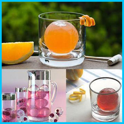 [1 set of 2] Spherical ice mold ice ball making suitable for wine glass/whiskey/cocktail/frozen drink ice making mold spherical ice box ice box ice maker ice cube box ice mold spherical ice mold