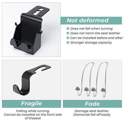 Simple Hook Backseat Hook Hidden Car Interior Supplies Car Hook Phone Holder Car Phone Holder Hook