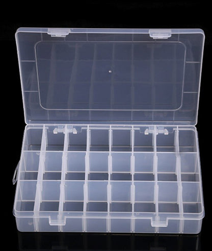 15-grid hardware parts compartment (adjustable intervals), screw storage box, jewelry box, pill box, compartmented storage hardware accessories, fishhook, fishing multi-grid plastic box