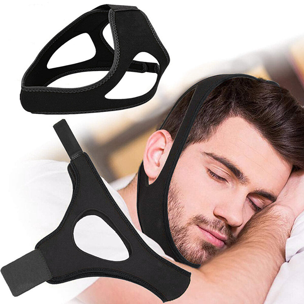 The second generation 3-point sleep snoring chin rest improves snoring with teeth grinding habit eye mask professional to stop snoring and respiratory sensitivity