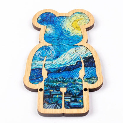 Violent Bear Van Gogh Starry Night Violent Bear Jigsaw Brain Burning Jigsaw Alien Jigsaw Children's Day Gift