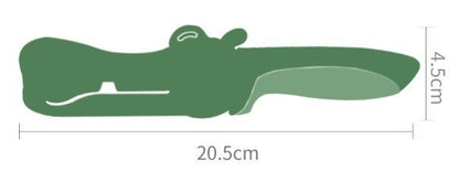 Hippo Ceramic Fruit Knife Baby Safety Food Knife - Emerald Green