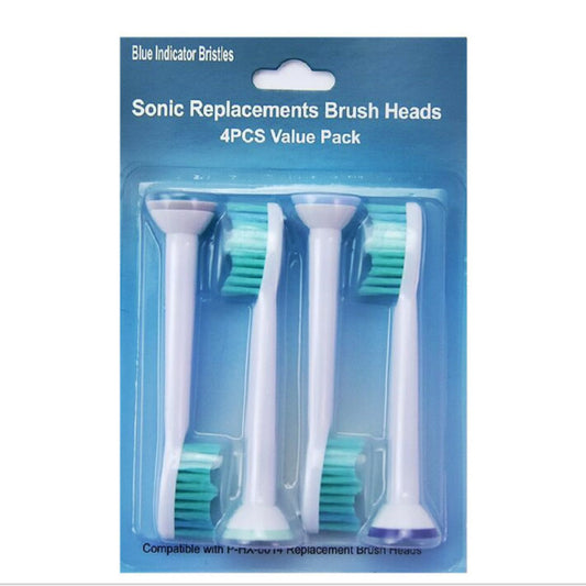 HX-9024電動牙刷代用刷頭  電牙刷頭x4 （適用於Philips多款型號的電動牙刷） 替換刷頭
