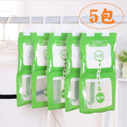 [5 Packs] Hanging Closet Dehumidifier Bags, 5 Bags, Moisture Absorption and Damp-proof