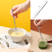 Mimu 4629. Mini egg beater small lightweight stainless steel cream whipping foamer stirring rod manual