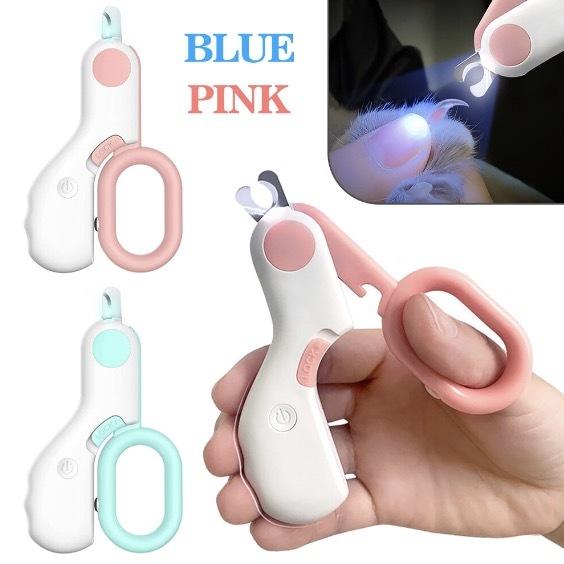 Blue pet nail clippers cat nail clippers cat nail clippers dog nail clippers luminous nail clippers pet nail clippers nail care