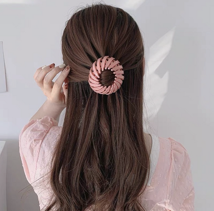 Korean style lazy hair band magic hair band hair band hair accessories accessories to tie hair Korean style lazy hair band style hair accessories hair curler hair accessories pink hair accessories