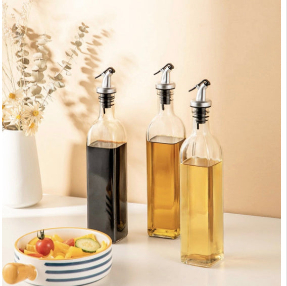 Glass oil pot Glass oil bottle kitchen soy sauce vinegar bottle seasoning bottle seasoning bottle oil bottle soy sauce bottle oil nozzle for oil