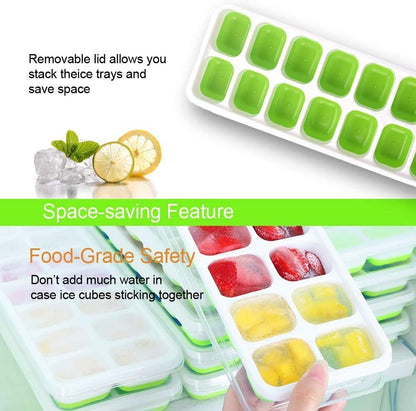 Single-piece push-type ice box (random color)