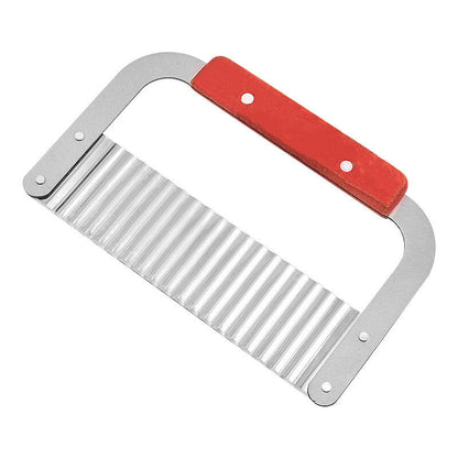 Stainless steel potato cutter French wave knife Wolf tooth potato knife deep corrugated French fries slicer soap cutter peeling knife planer