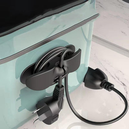 Kitchen cord winder, household appliance cord, soft cord storage and holder, winding cord shelf, plug organizer, cord clip, table and cord storage