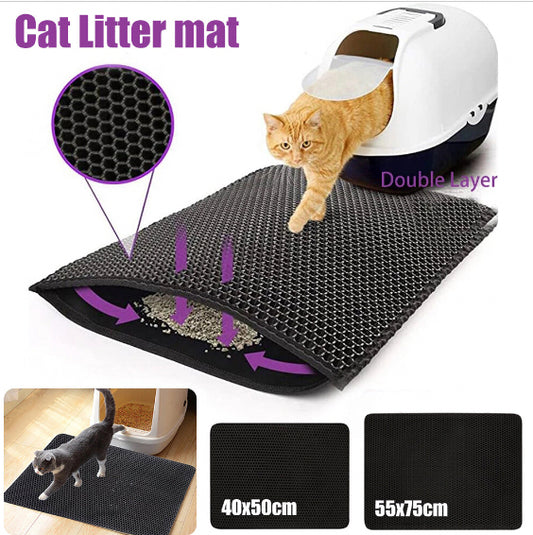 40 x 50cm wear-resistant cat litter mat concentrated cat litter mat cat supplies pet scratch-resistant cat step mat
