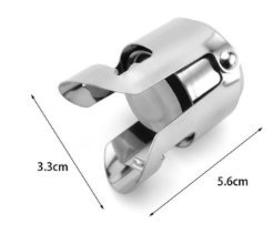 304不銹鋼雙扣式抽真空保香檳塞 紅酒塞 Wine Stopper-香檳氣泡塞 瓶蓋塞 不鏽鋼密封塞 酒瓶塞 氣泡保鮮瓶塞 汽水塞 sparkling 葡萄酒塞 紅酒用具 氣泡酒塞