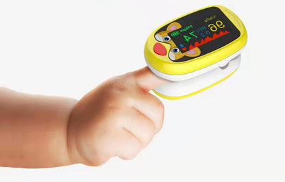 Children's model - clip-on pulse oximeter - heart rate/blood oxygen saturation children's finger clip-on TFT, LED oximeter Oximete oximeter saturation heart rate pulse detection oximeter