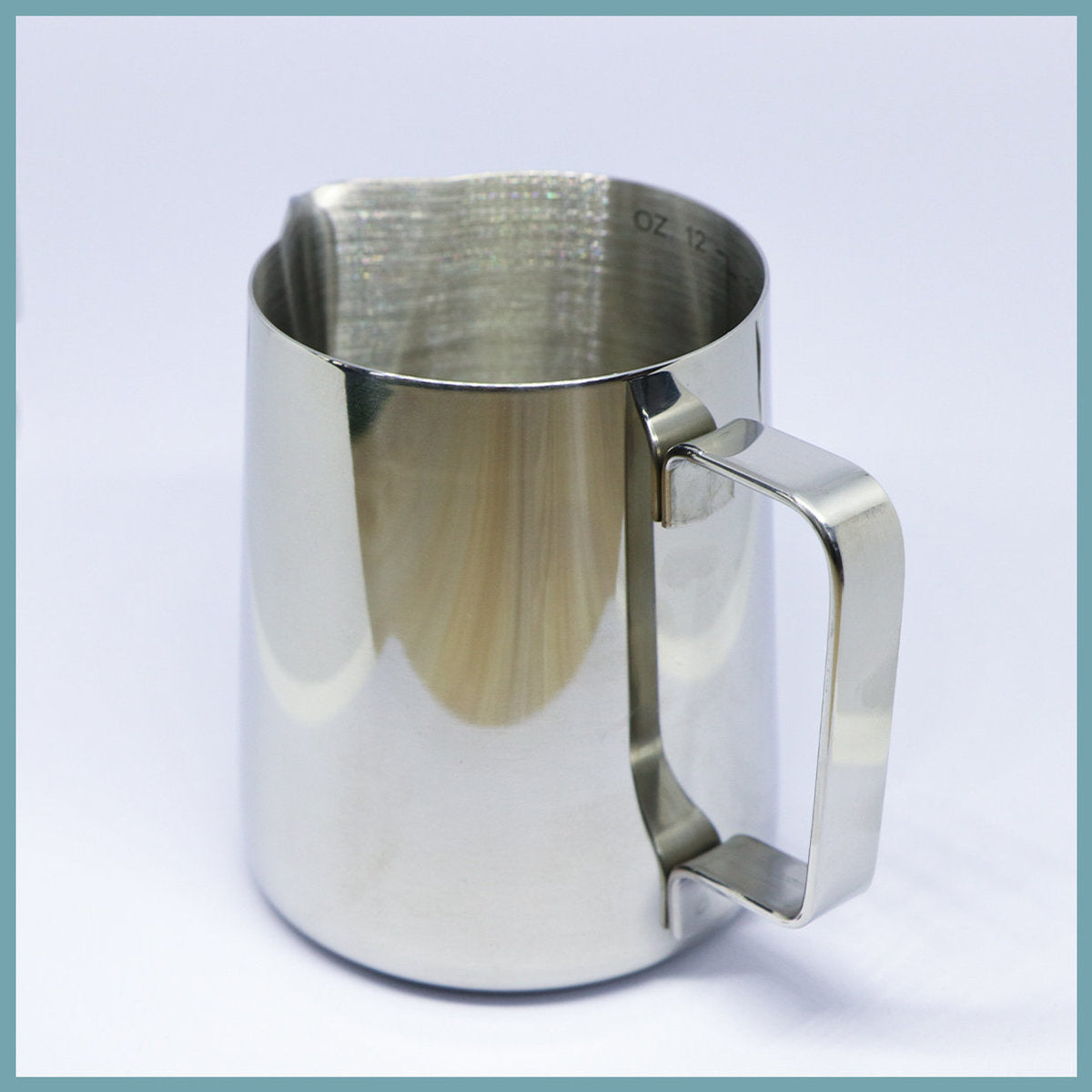 350ml thickened stainless steel milk measuring cup with graduated measuring device raffia cup coffee foaming cup