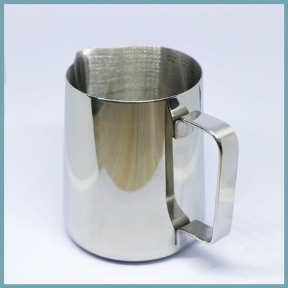 350ml thickened stainless steel milk measuring cup with graduated measuring device raffia cup coffee foaming cup