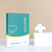 Hotel pure cotton disposable underwear, supermarket convenience store portable pure cotton daily disposable underwear, autumn travel travel disposable underwear, men's white 5 pieces XL size