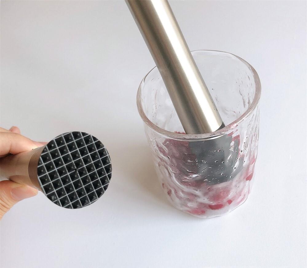 Stainless steel juice crushing popsicle press juice artifact bartending popsicle smashing cocktail electroplating crushed popsicle crushing juice hammer fruit lemon hammer bar fruit mixing stick catering drinks ice cube tool