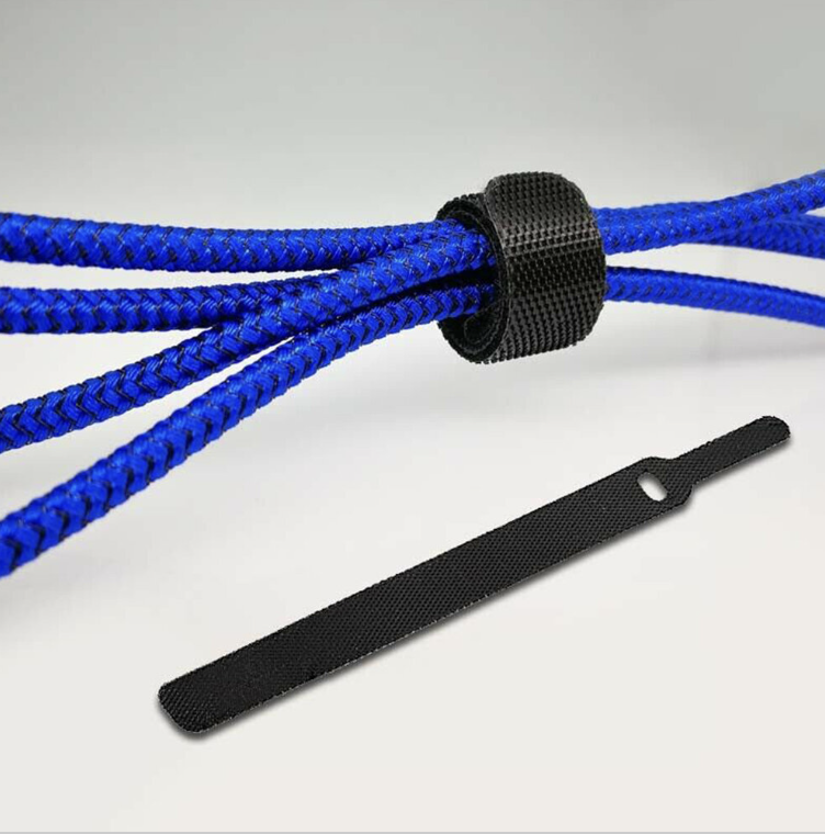 [100-Pack] Needle Velcro Cable Ties Double-Sided Self-Adhesive Devil's Felt Cable Cable Velcro Cable Cable Cable Cable Winder Cable Management Strap Cable Ties Wire Storage Ties Desktop and Wire Storage
