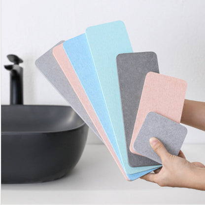 [Quickly absorb water] Diatomaceous earth coaster bathroom diatomaceous earth pad absorbent pad diatomaceous earth soap pad moisture-proof coaster quick-drying bathroom storage mat diatom mud toothbrush pad soap holder