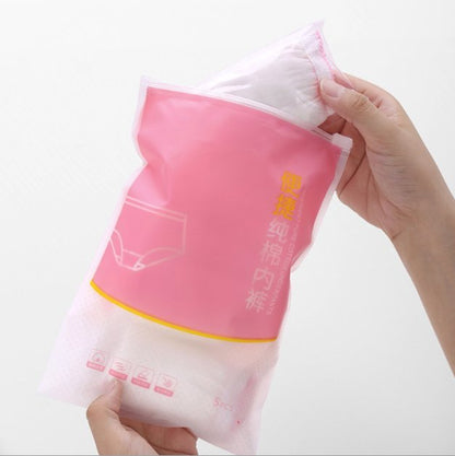 Travel Portable Disposable Underwear Travel Portable Disposable Cotton Underwear-Female-L Size-White Underwear Packaging Randomly Packed Independently