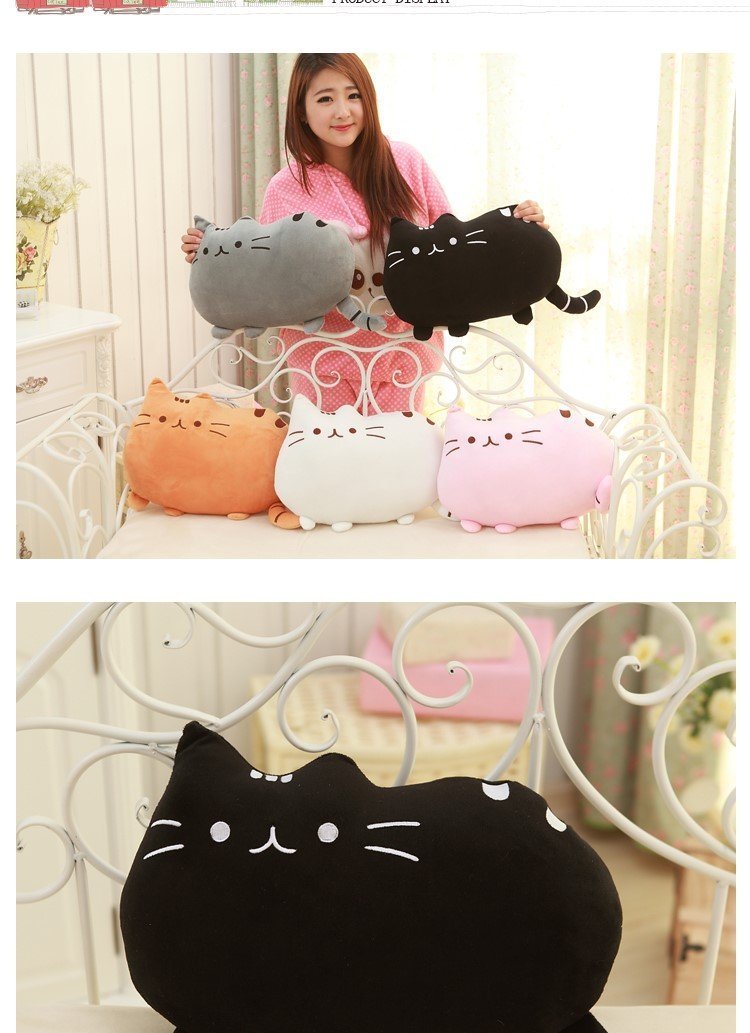 Large 40cm Japanese Cute Cat Soft Cotton Pillow Cushion