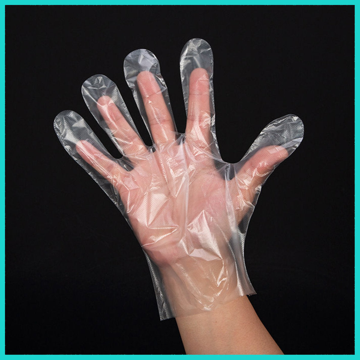 100 pieces of disposable transparent disposable gloves disposable gloves/disposable gloves/transparent rubber gloves/kitchen/sanitary cleaning/barbecue/cured meat 0.8g hand mask