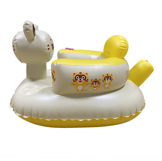 Thickened Tiger Baby Inflatable Sofa Baby Learning Seat Dining Chair Portable Stool Toy Baby Sofa