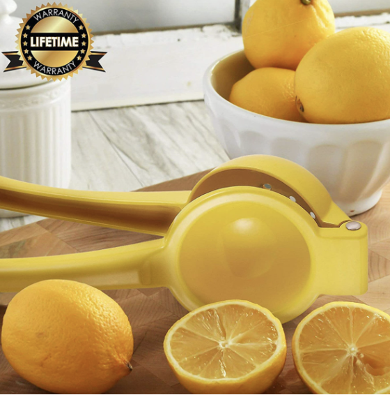 Manual juicer aluminum alloy double-layer manual fruit juicer multifunctional lemon clip small juicer lemon clip lemon juicer mini juicer manual juicer juice press kitchen tool