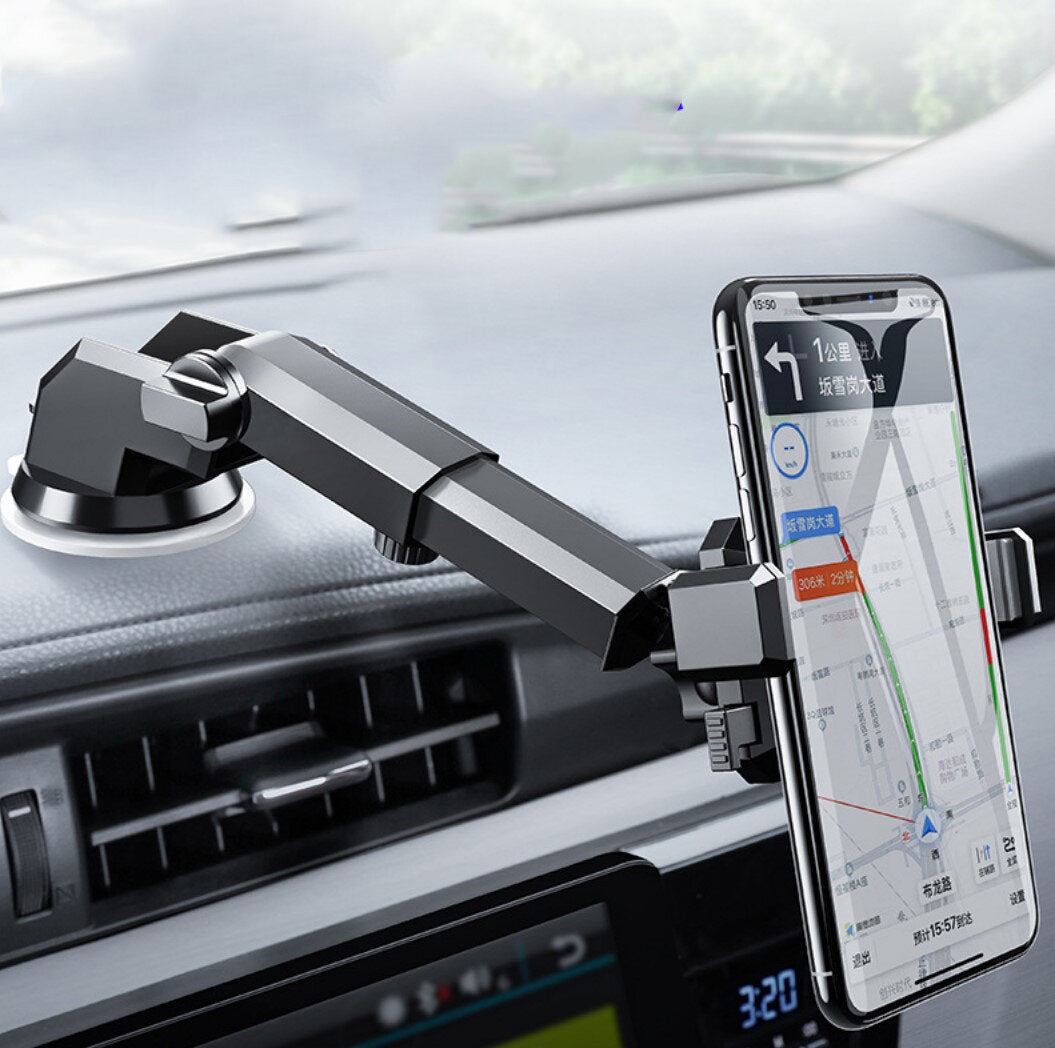 Extendable Suction Cup Car Phone Holder Multi-functional Navigation Car Mount Universal Vehicle Mount