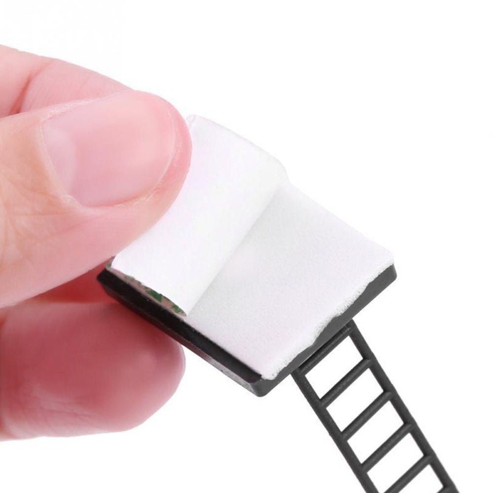 [10 Pack] Wire tie, adjustable fixed wire clip, adhesive fixed seat, driving recorder wiring buckle, wire network cable clip