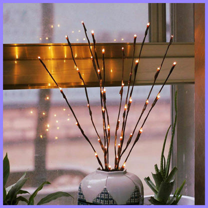 2 bunches of LED decorative tree branch lights - Chinese New Year holiday Christmas lights halloween indoor light LED bulbs