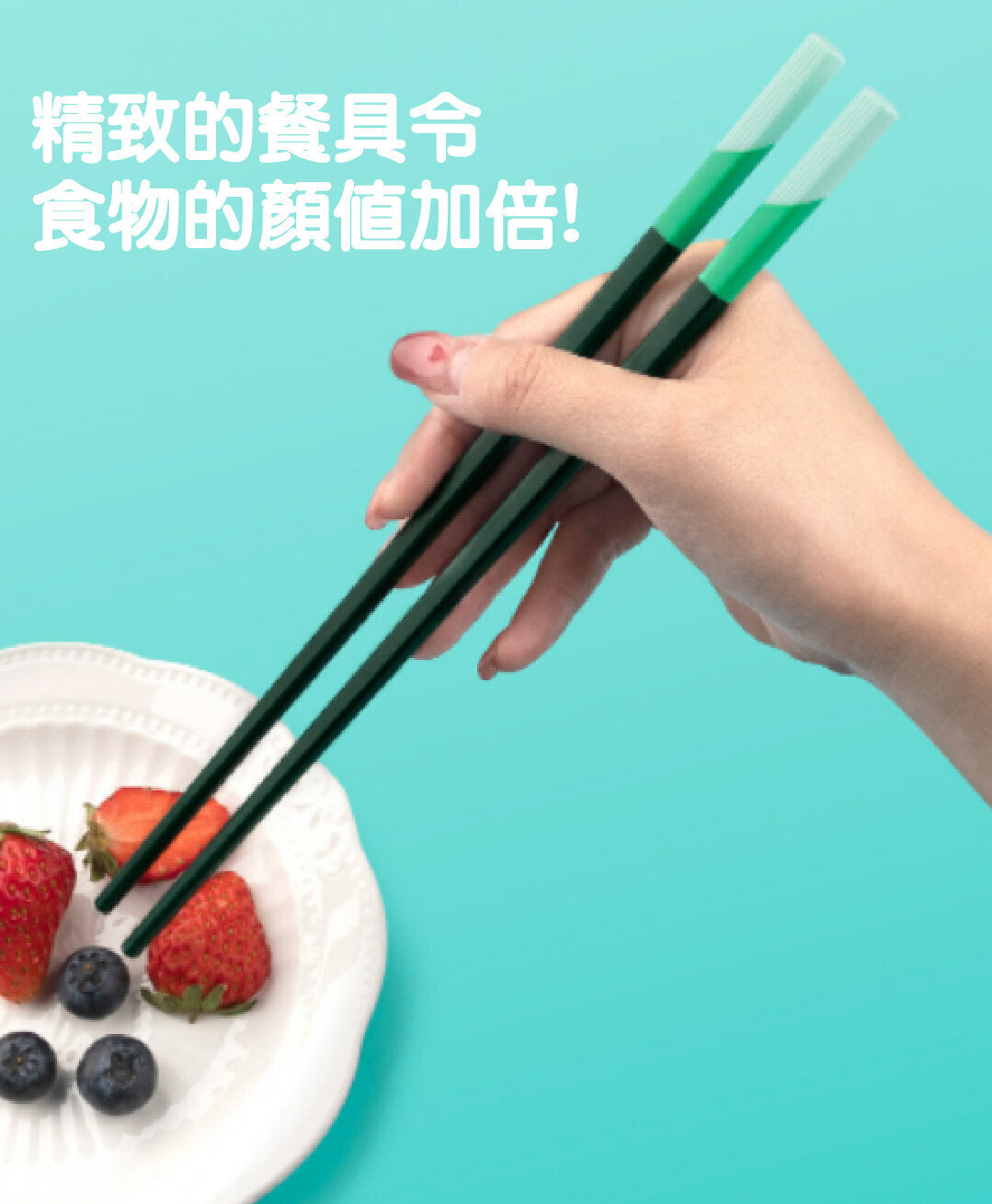 特式合金筷子 (5對混合裝) 筷子 筷子架
