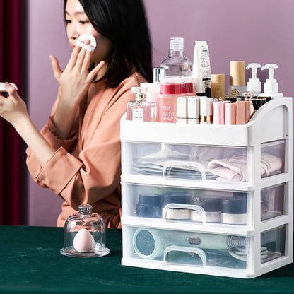3-layer cosmetic rack cosmetic storage box drawer storage jewelry box desktop