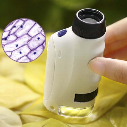 Children's portable microscope toys for primary and secondary school students handheld scientific experiment equipment children's educational toys gift gifts simulated biological magnifying glass microscope